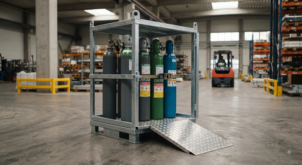 Kaszolet na butle gazowe - transport i magazynowanie